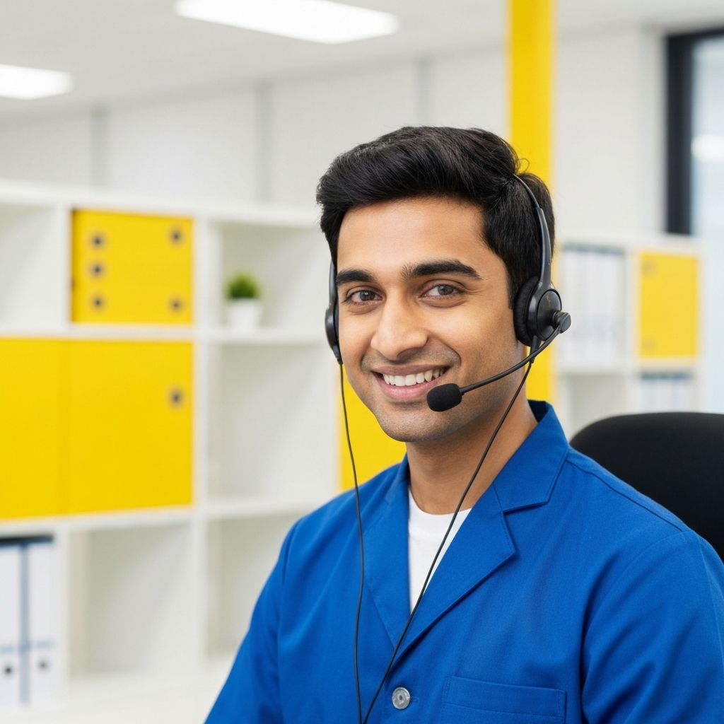 Friendly expert technician ready to help